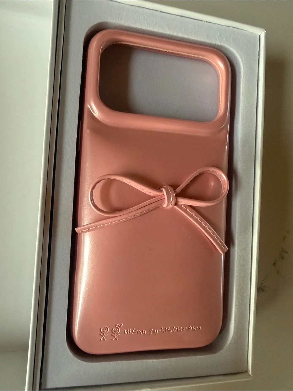 NIB Urban Sophistication The Soap Case Delicate Bow Ballerina iphone 17 pro max